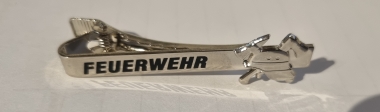Krawattennadel "FEUERWEHR" silber